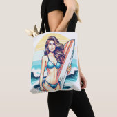 Tote Bag Fille Sport & Surf (De près)