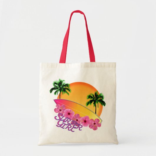 Tote Bag Fille surfeuse (Devant)