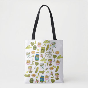 Tote Bag Filles Cornichons S'élèvent Mignonnes Amoureuses d