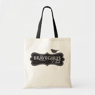 Tote Bag Filles courageuses noires et Fourre-tout blanc
