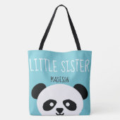 Tote Bag Filles d'animal de visage d'ours panda de Kawaii (Dos)