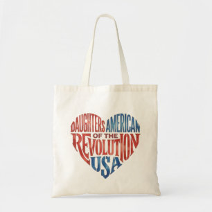 Tote Bag Filles de la Révolution américaine Cœur USA