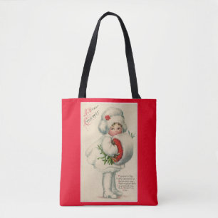 Tote Bag Filles de Noël vintage