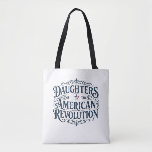 Tote Bag Filles étoile drapeau Révolution américaine lignée