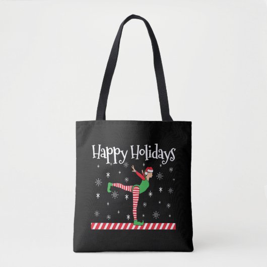 Tote Bag Filles Gymnastique Elfe de Noël (Devant)