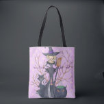 Tote Bag Filles méchantes nuit dehors soirée sorcière bache<br><div class="desc">Chic drôle Halloween pêche orange, gris et lilas mauve violet pois aquarelle typographie bachelorette sac fourre-tout personnalisé avec une sorcière dans une robe de fusain gris et casquette avec un balai, bois de pinceau et un chat noir Remplir votre texte dans les coins avant et arrière (ou le supprimer), Vous...</div>