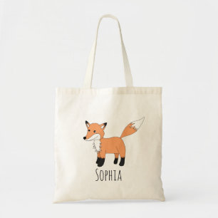 Tote Bag Filles mignonnes et branchées Renard forestier et