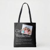 Tote Bag Filles Noires Et Blances Week-end Définition Photo (Devant)