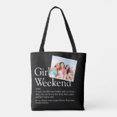 Tote Bag Filles Noires Et Blances Week-end Définition Photo (Dos)