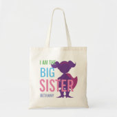 Tote Bag Filles personnalisées de silhouette de super héros (Devant)