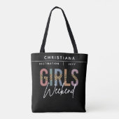 Tote Bag Filles personnalisées Week-end Cheetah Print Girls (Dos)