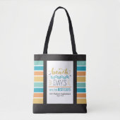 Tote Bag Filles personnalisées Weekend Beach (Devant)