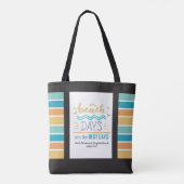 Tote Bag Filles personnalisées Weekend Beach (Dos)