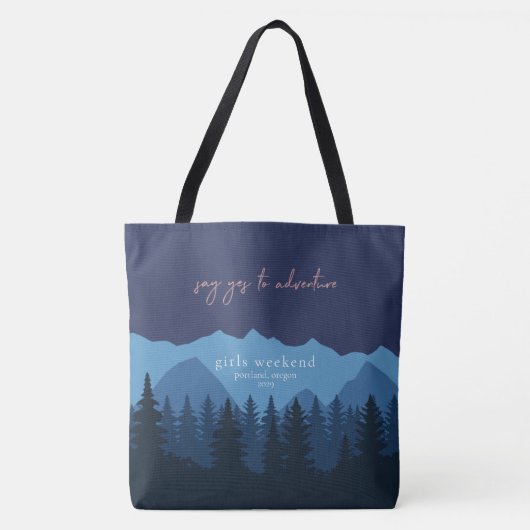 Tote Bag Filles Weekend personnalisé (Devant)