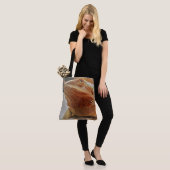 Tote Bag Fin barbue orange drôle de dragon vers le haut (Sur le modèle)