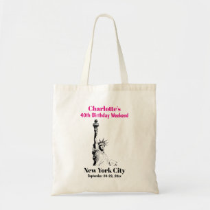Tote Bag Fin de semaine de la fête d'anniversaire de New Yo