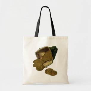 Tote Bag Finance d'entreprise vintage, monnaie de pièce d'o