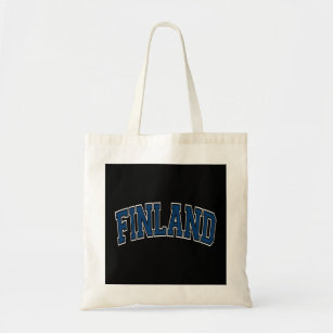 Tote Bag Finlande Style Varsity Bleu Sweat - shirt à capuch