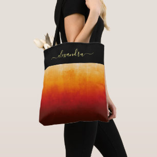 Tote Bag Fire Colours rustique ombre chic personnalisé