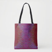 Tote Bag "Firestorme neurale" Abstraite" Rouge violet (Devant)