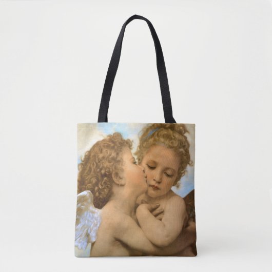 Tote Bag First Kiss (détail d'ange) par Bouguereau (Devant)