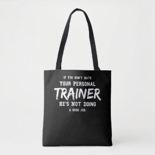 Tote Bag Fitness Personal Trainer Gym Motivation
