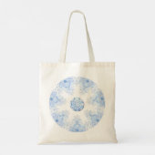 Tote Bag Flacon de neige bleu glace (Dos)