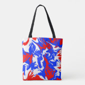 Tote Bag Flacons de rouge, blanc et bleu (Dos)