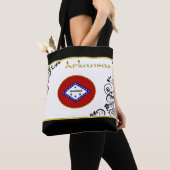 Tote Bag Flag de l'Arkansas (De près)
