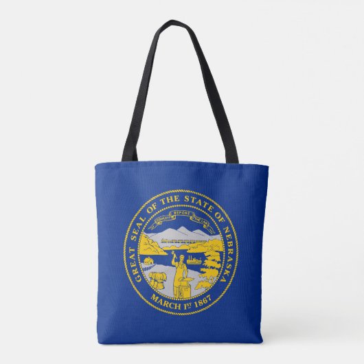 Tote Bag Flag du Nebraska (Dos)