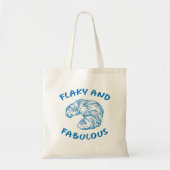 Tote Bag Flaky et Fabky French Croissant, n'importe quelle (Devant)