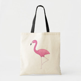 Tote Bag flamant plumeux rose