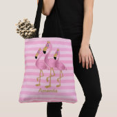 Tote Bag Flamant rose (De près)
