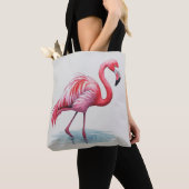 Tote Bag Flamant rose (De près)