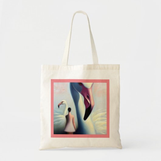 Tote Bag Flamant rose animal Spirit 4 (Devant)