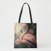 TOTE BAG FLAMANT ROSE ART FOURRE-TOUT PURSE (Devant)