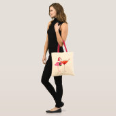 Tote Bag Flamant rose Cocktail Fourre-tout - SRF (Devant (modèle))
