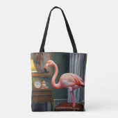 Tote Bag Flamant rose Cozy Corner (Dos)