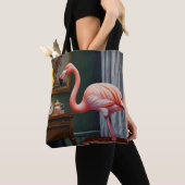 Tote Bag Flamant rose Cozy Corner (De près)