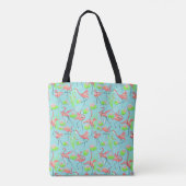 Tote Bag Flamant rose Fandango Duo Texte sur multi-dos (Dos)