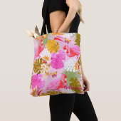 Tote Bag Flamant rose Garden Rose (De près)