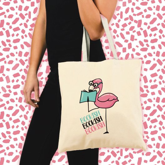 Tote Bag Flamant rose Lover du livre