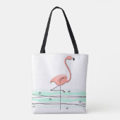 Tote Bag Flamant rose Océan partout à fourre-tout (Dos)