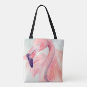 Tote Bag Flamant rose Pastel (Dos)