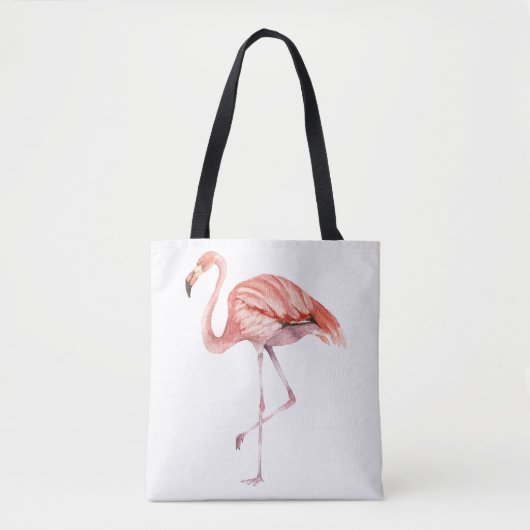 Tote Bag Flamant rose rose (Devant)