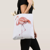 Tote Bag Flamant rose rose (De près)