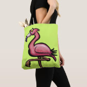 Tote Bag Flamant rose rose (De près)