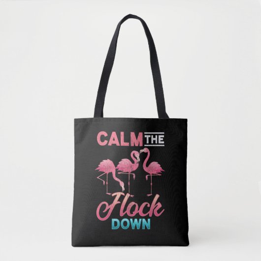 Tote Bag Flamant rose vintage Sarcastique Inapproprié dire (Devant)