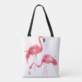 Tote Bag Flamants aquarelles (Dos)