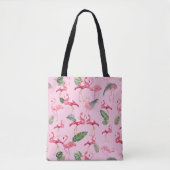 Tote Bag Flamants roses Amour Motif 5 (Devant)